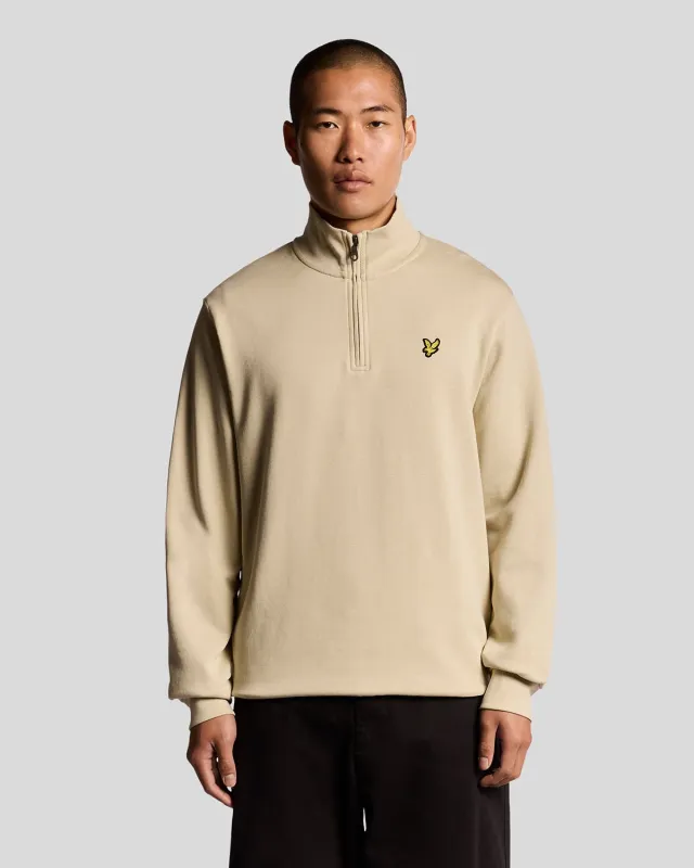 Cotton Loopback 1/4 Zip Sweatshirt sold by Lyle & Scott