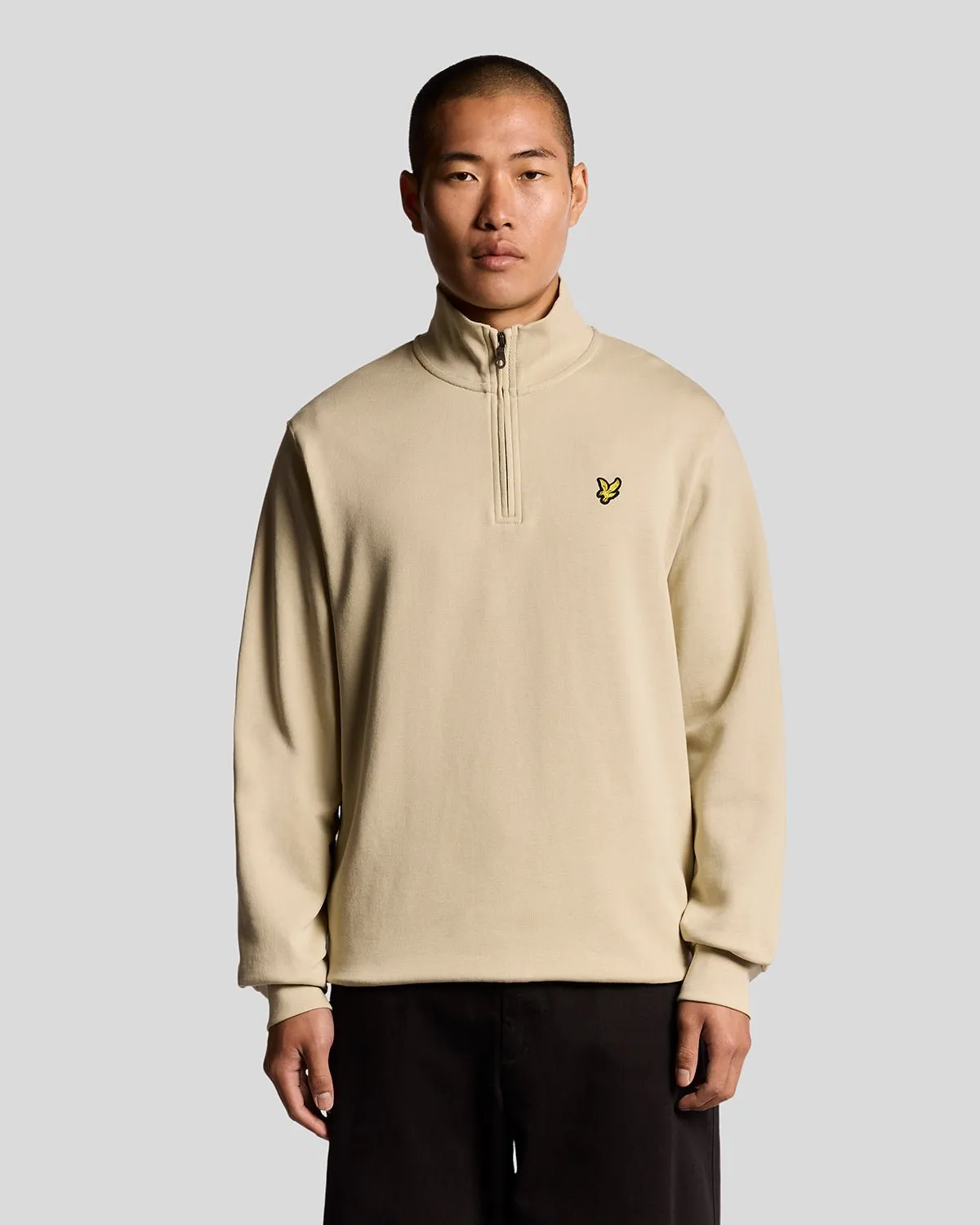 Cotton Loopback 1/4 Zip Sweatshirt sold by Lyle & Scott