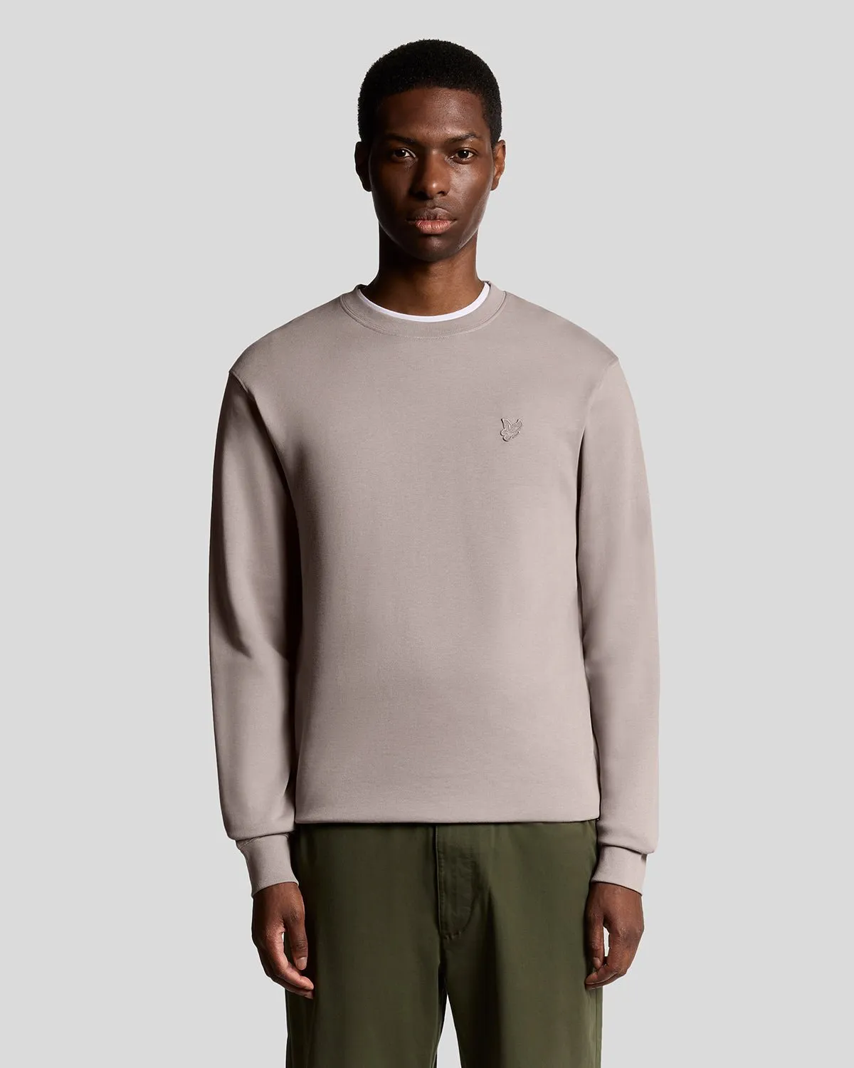 Superfine Cotton Crew Neck Sweatshirt sold by Lyle & Scott