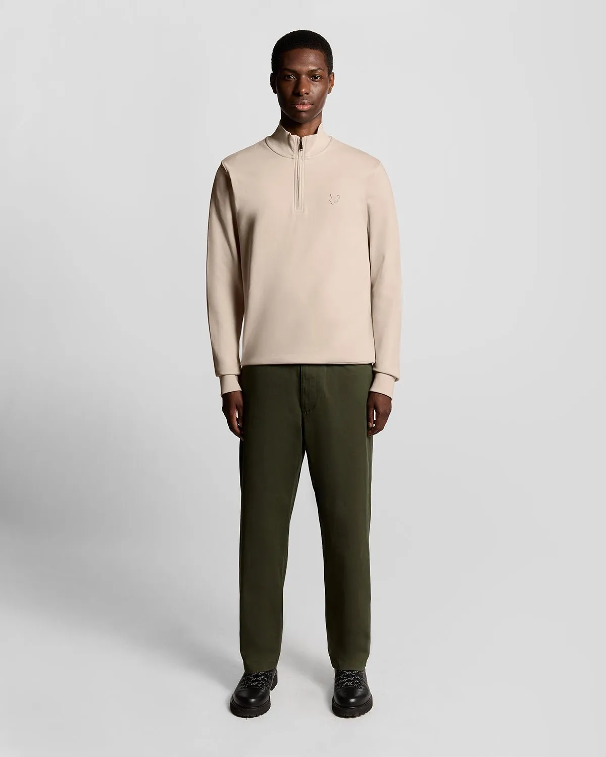 Superfine Cotton 1/4 Zip Sweatshirt sold by Lyle & Scott product image thumbnail 2