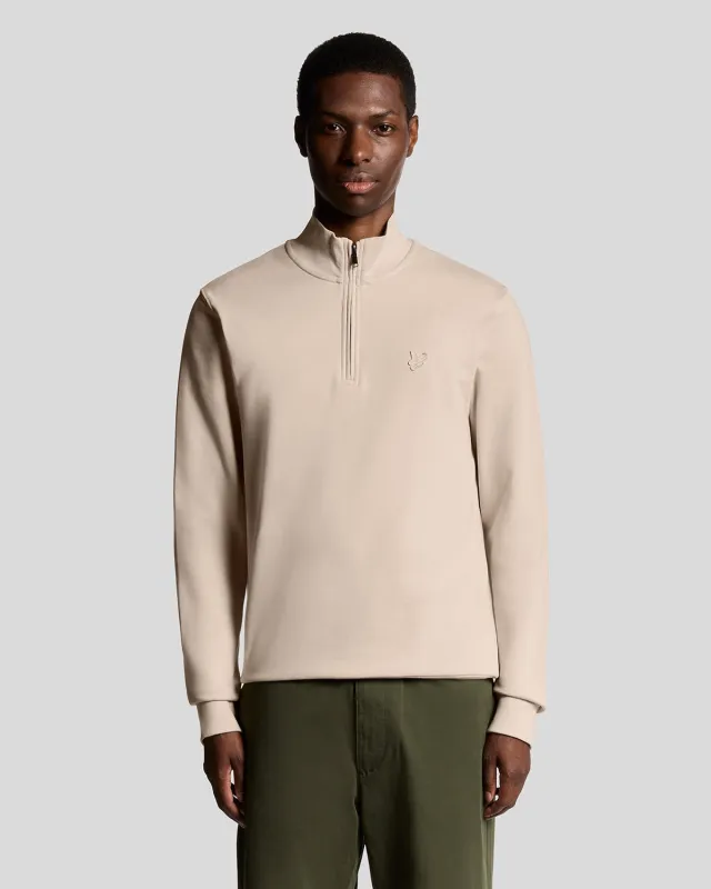 Superfine Cotton 1/4 Zip Sweatshirt sold by Lyle & Scott