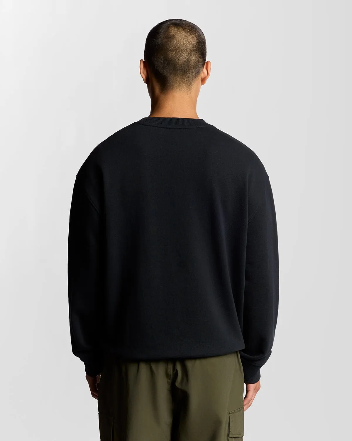 Script Brushback Fleece Sweatshirt sold by Lyle & Scott product image thumbnail 4