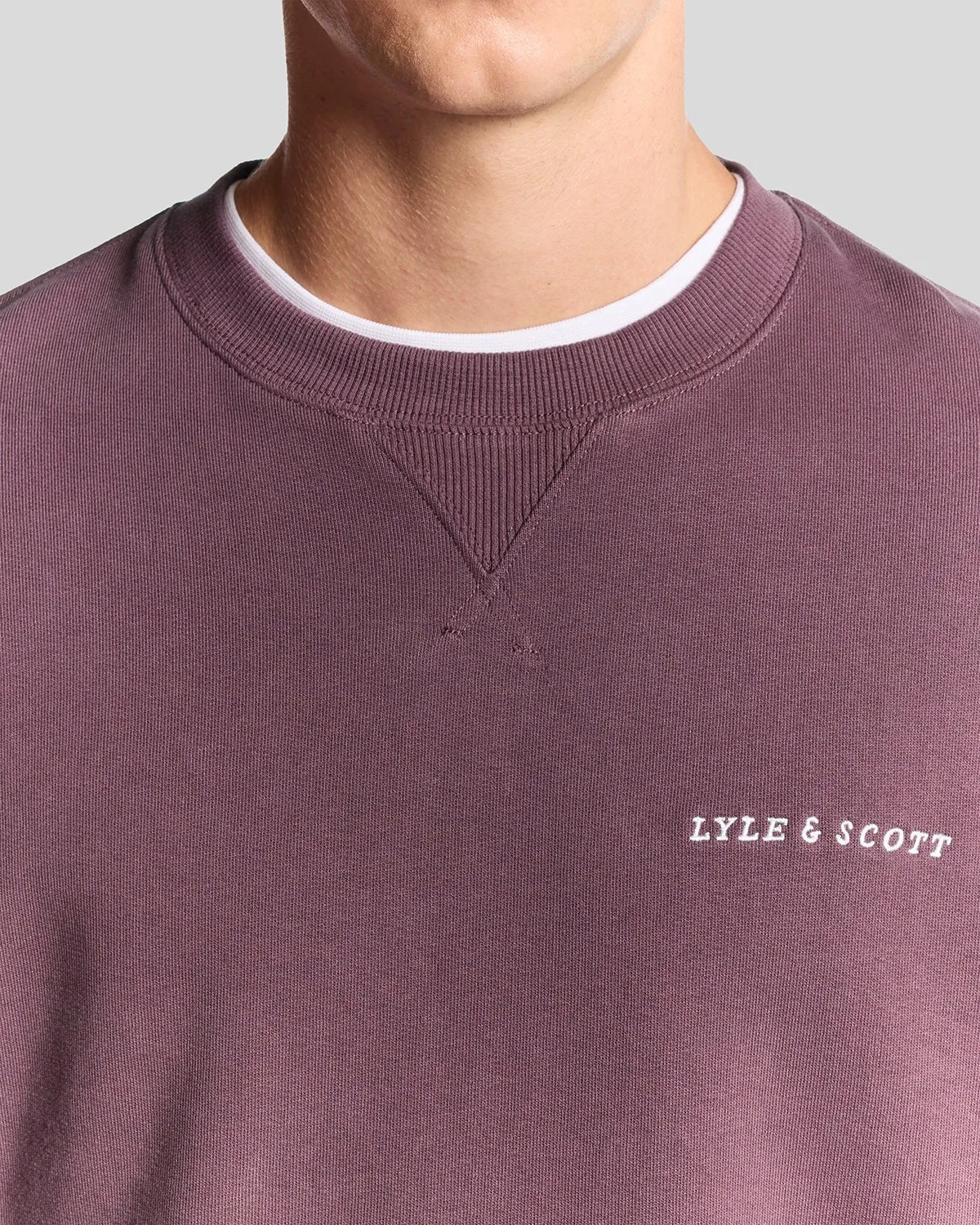 Script Brushback Fleece Sweatshirt sold by Lyle & Scott product image thumbnail 3