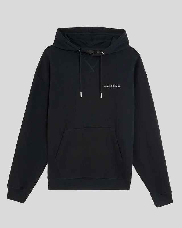 Script Brushback Fleece Hoodie sold by Lyle & Scott product image thumbnail 5