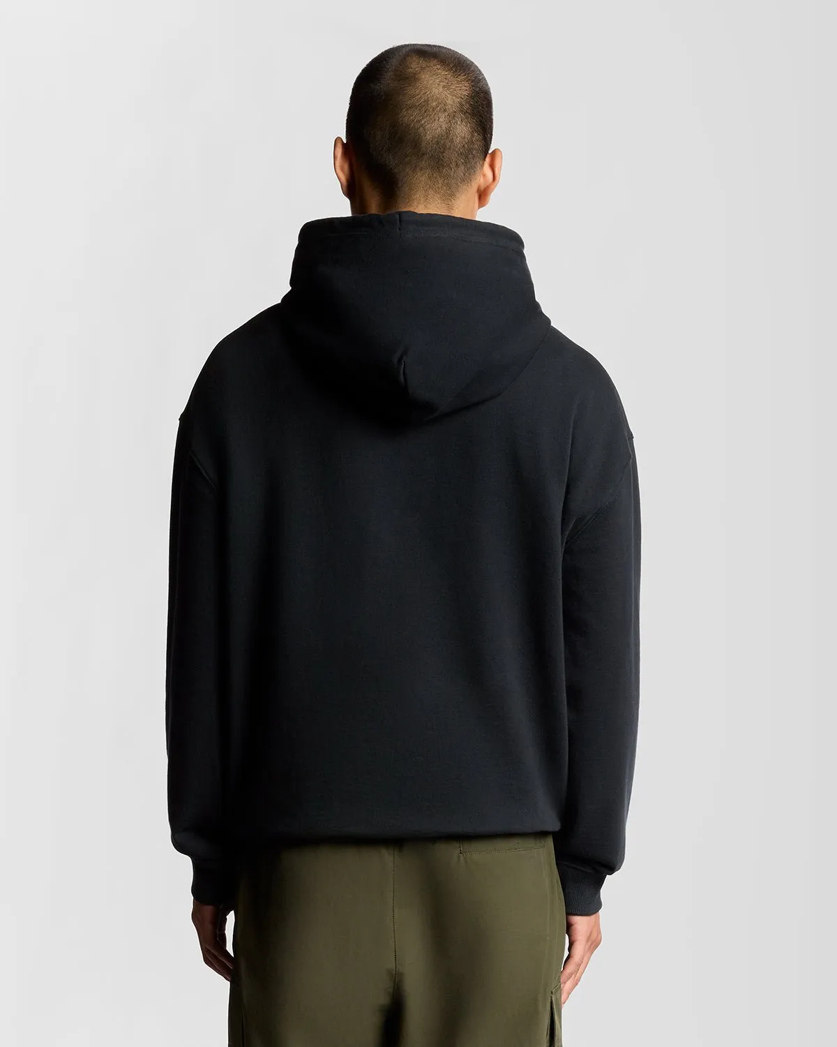 Script Brushback Fleece Hoodie sold by Lyle & Scott product image thumbnail 4