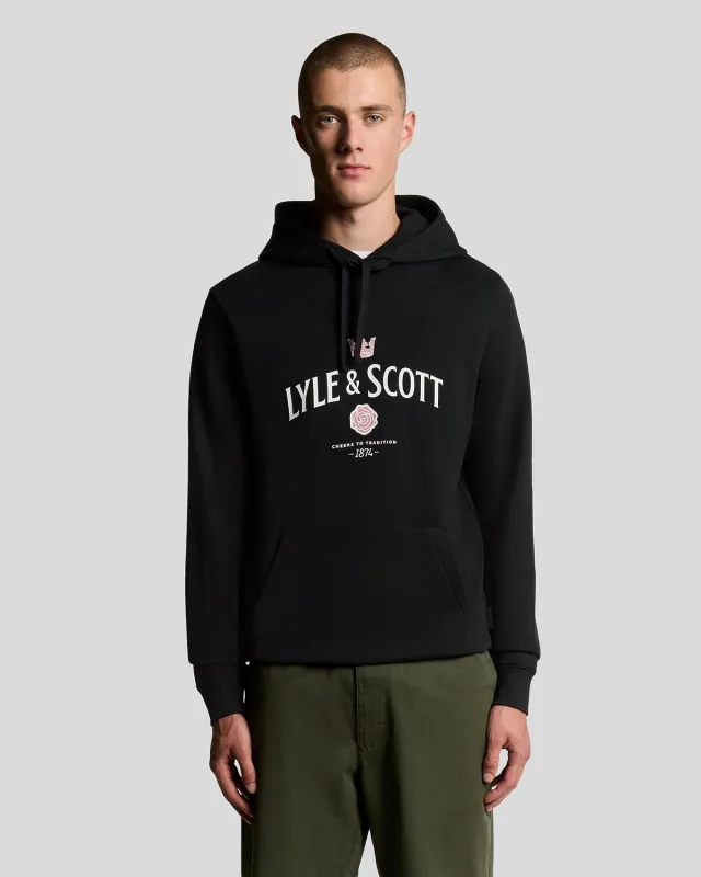 Cheers Graphic Loopback Hoodie sold by Lyle & Scott