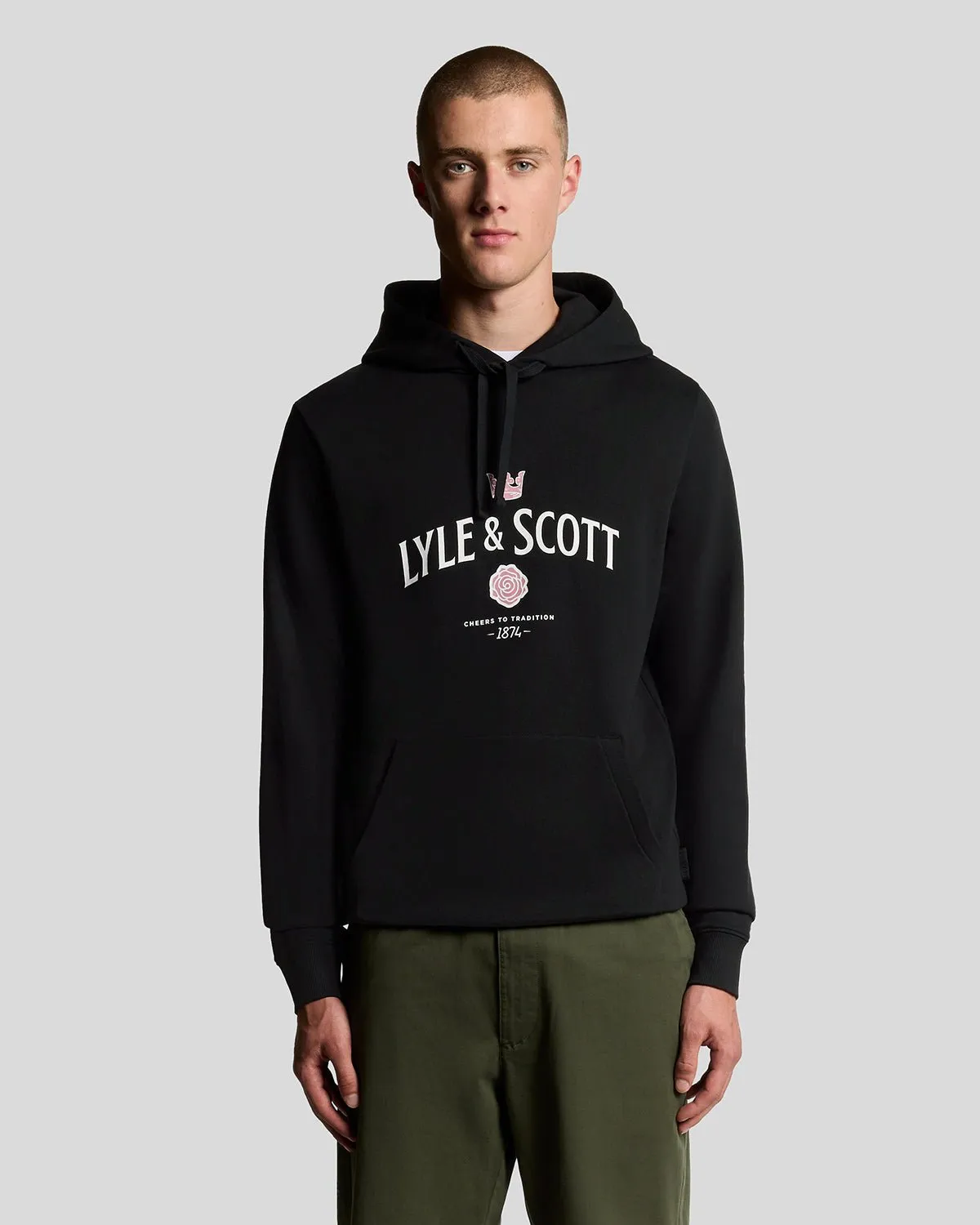 Cheers Graphic Loopback Hoodie sold by Lyle & Scott