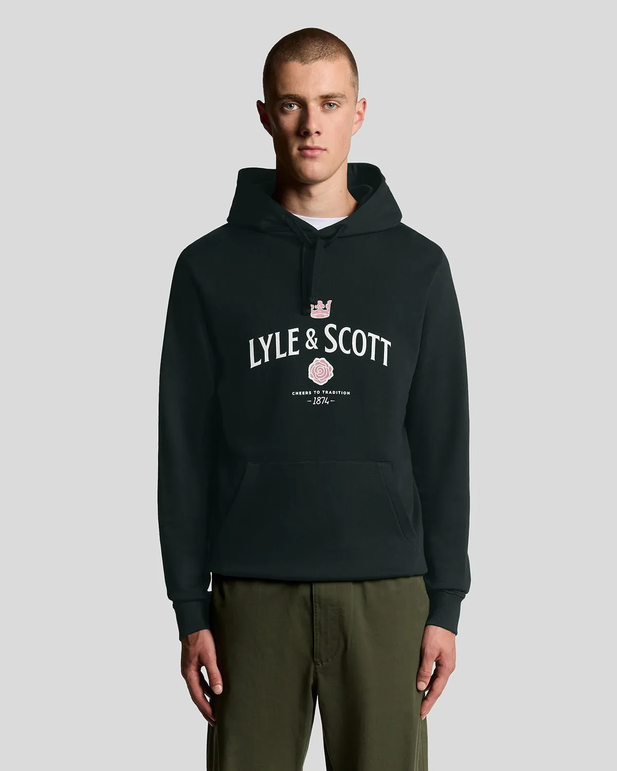 Cheers Graphic Loopback Hoodie sold by Lyle & Scott