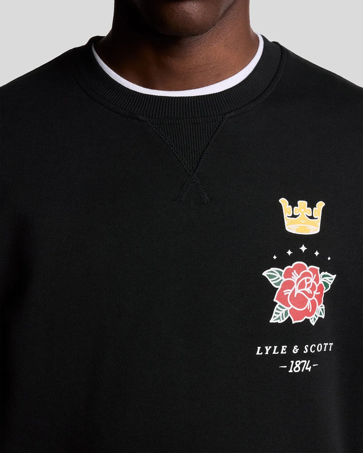 Pub Graphic Crew Neck Sweatshirt sold by Lyle & Scott product image thumbnail 3