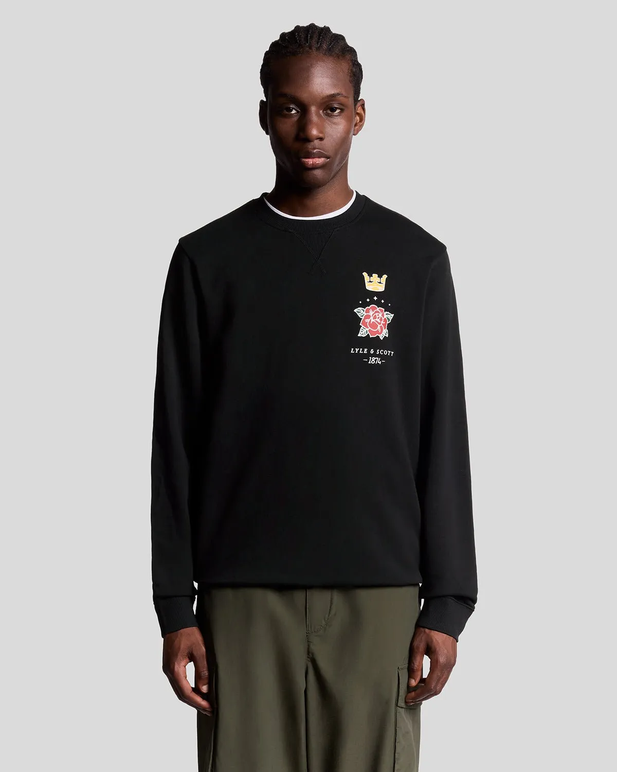 Pub Graphic Crew Neck Sweatshirt sold by Lyle & Scott