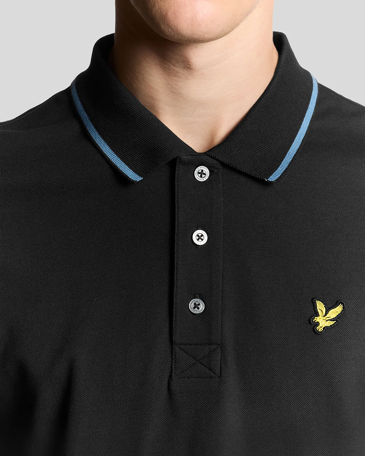 Tipped Polo Shirt sold by Lyle & Scott product image thumbnail 3