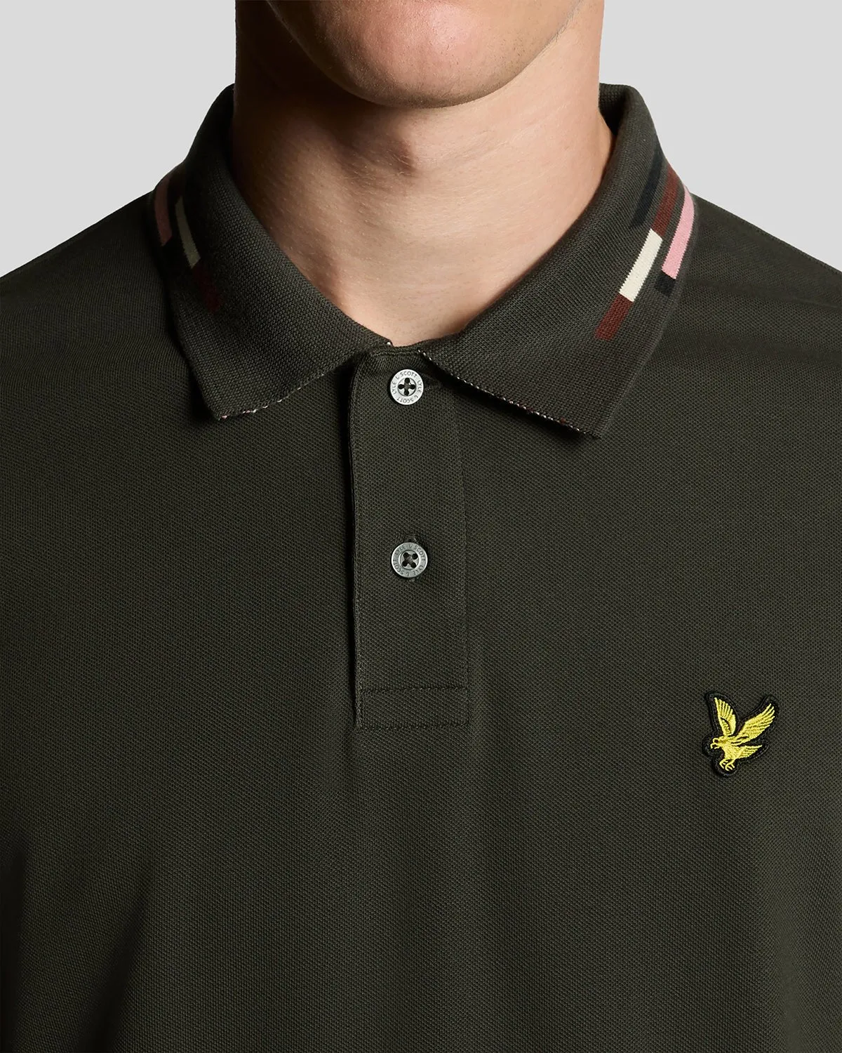 Striped Tipped Polo Shirt sold by Lyle & Scott product image thumbnail 3