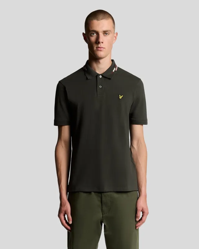 Striped Tipped Polo Shirt sold by Lyle & Scott