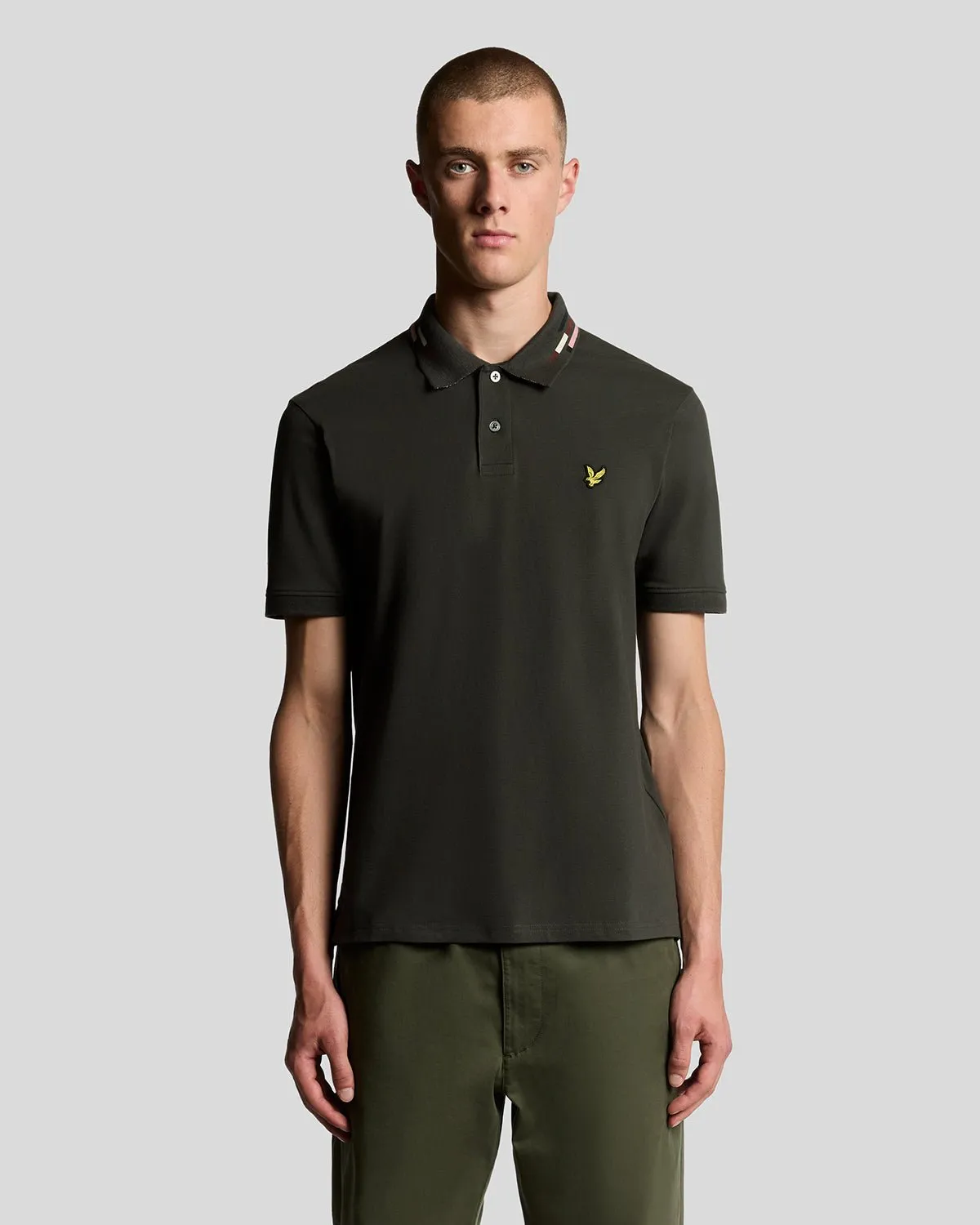 Striped Tipped Polo Shirt sold by Lyle & Scott
