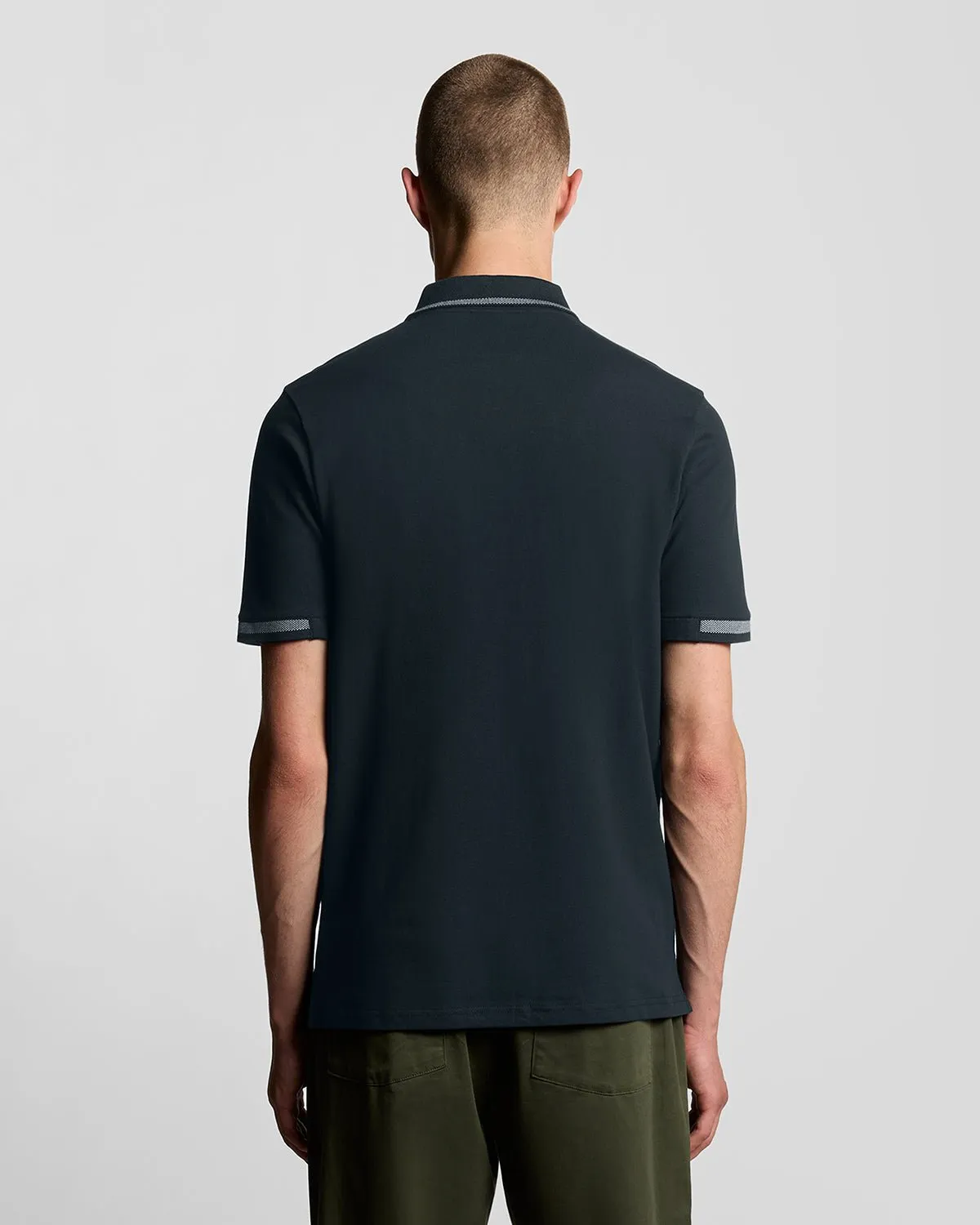 Birdseye Tipped Polo Shirt sold by Lyle & Scott product image thumbnail 4