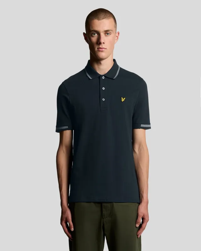 Birdseye Tipped Polo Shirt sold by Lyle & Scott