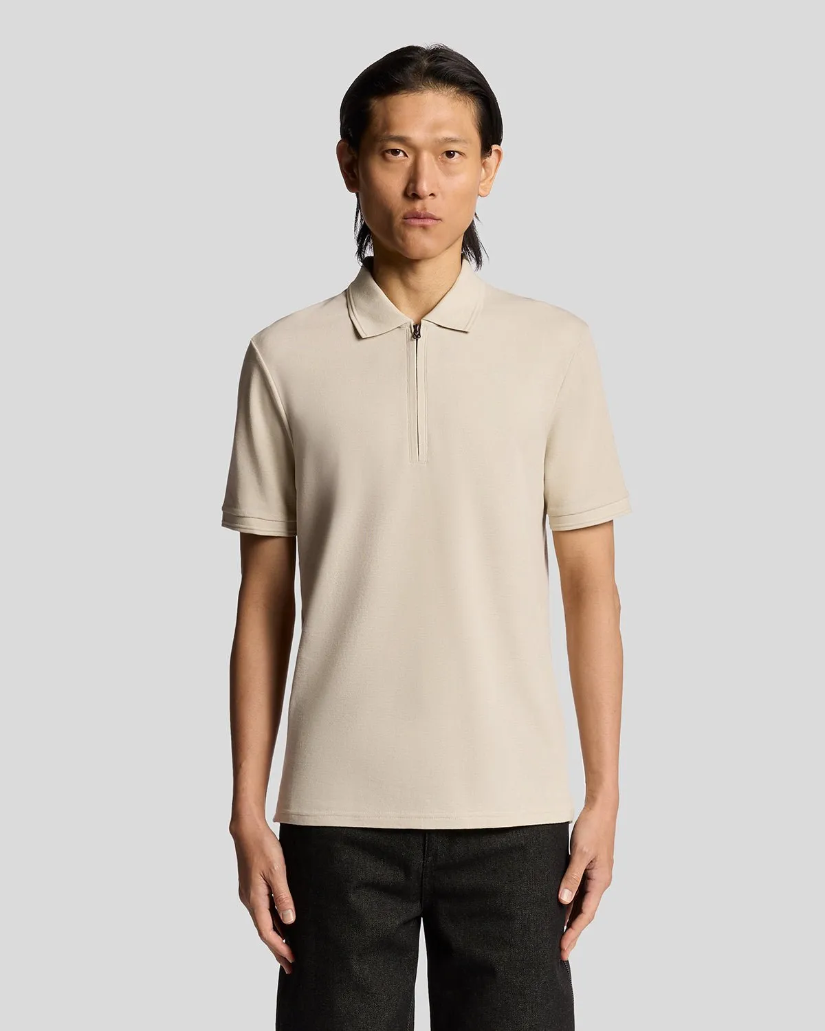 Ottoman Half Zip Polo Shirt sold by Lyle & Scott