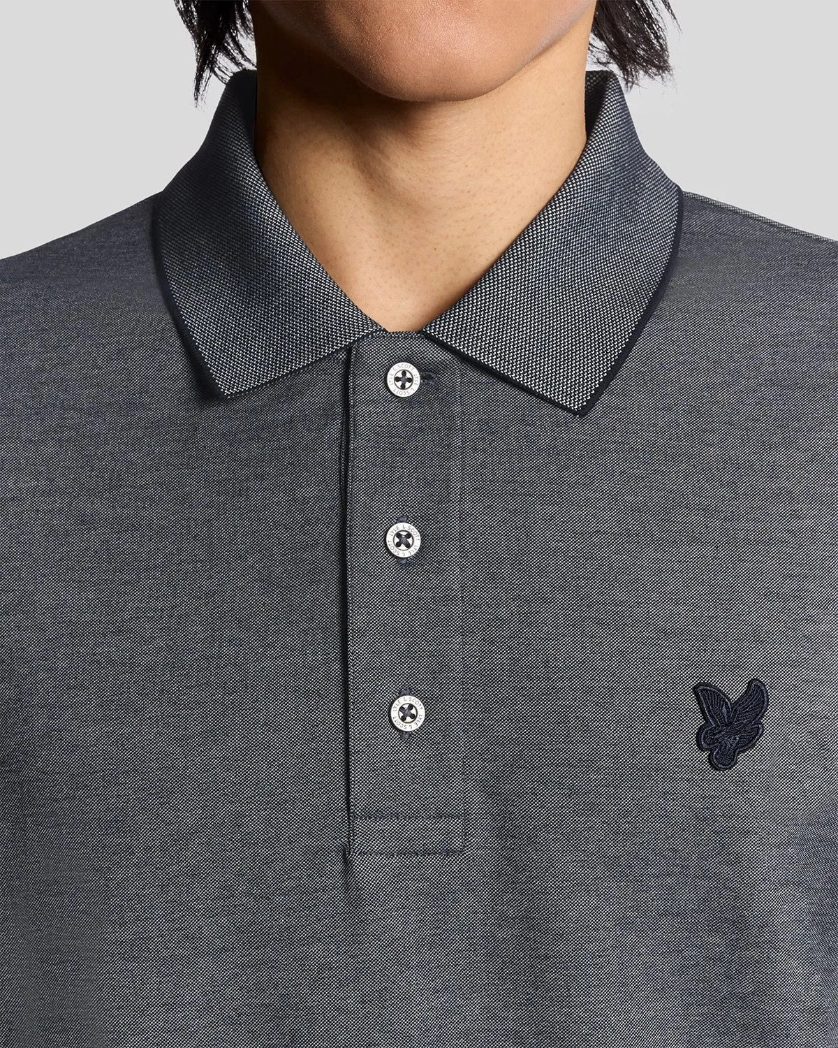 Two Tone Pique Polo Shirt sold by Lyle & Scott product image thumbnail 3