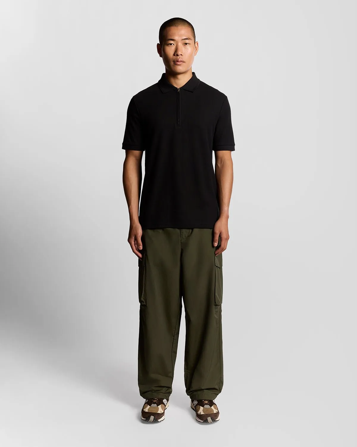 Ottoman Half Zip Polo Shirt sold by Lyle & Scott product image thumbnail 2