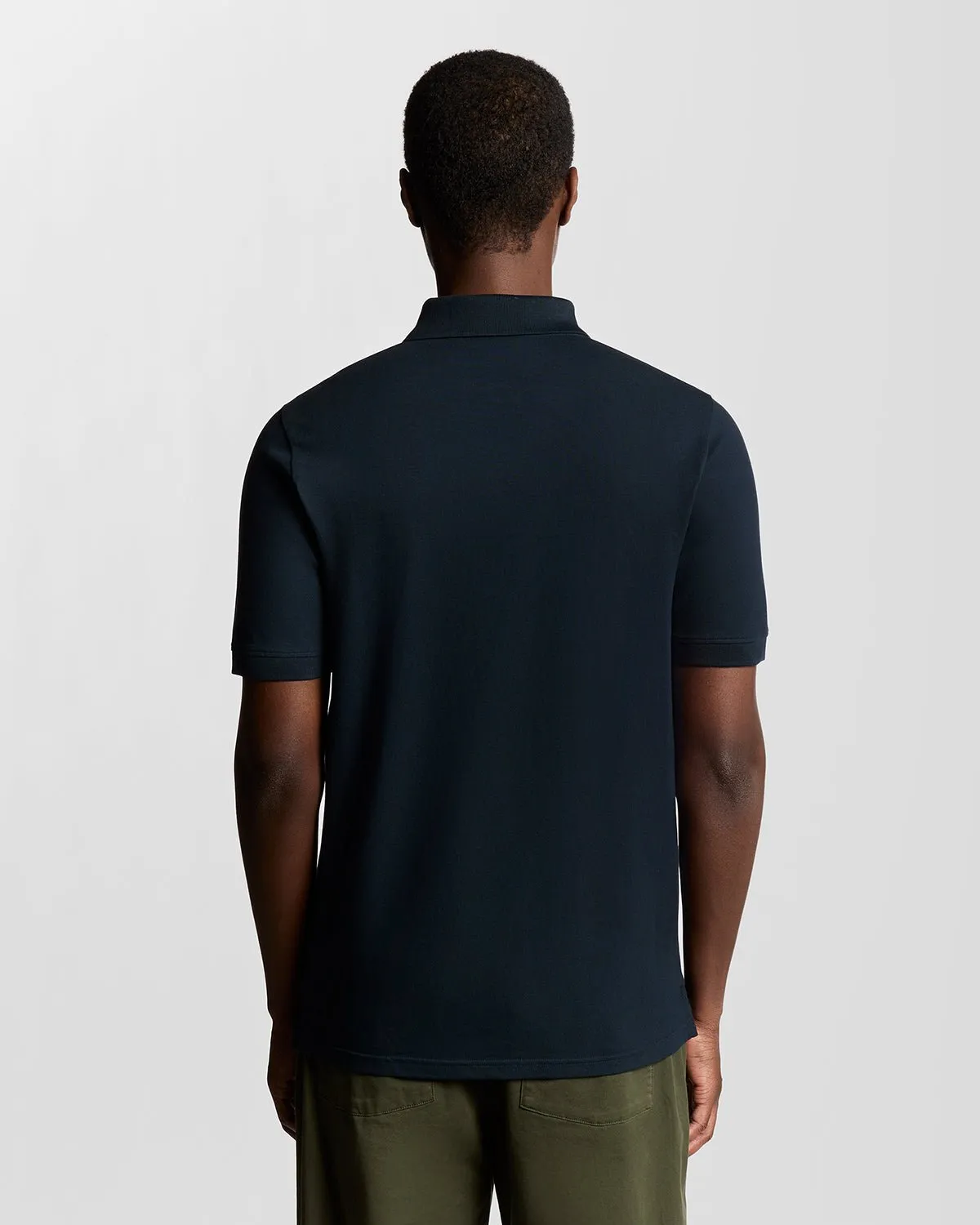 Superfine Cotton Zip Polo Shirt sold by Lyle & Scott product image thumbnail 4