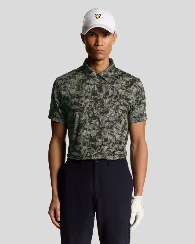 Digital Floral Polo Shirt sold by Lyle & Scott