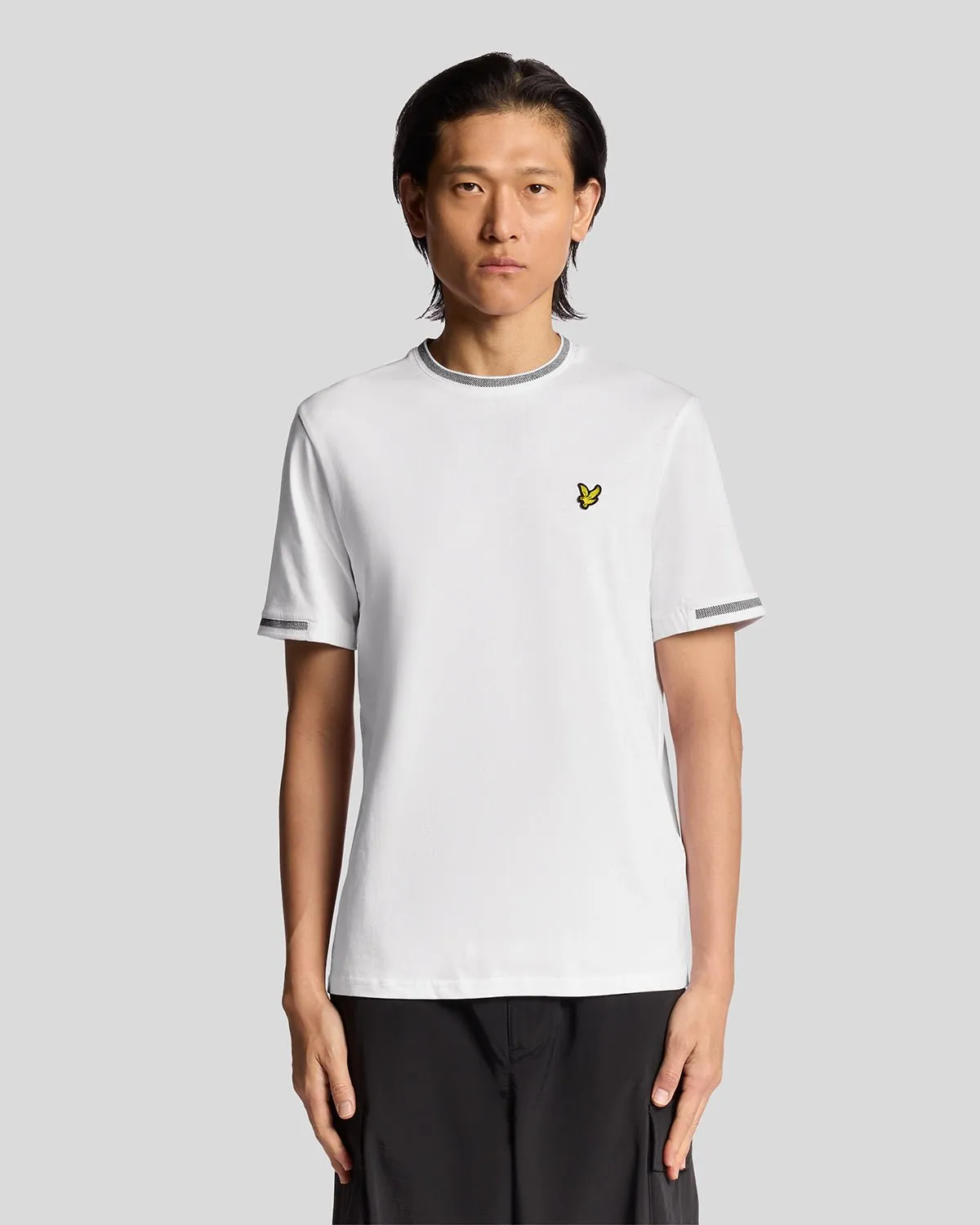 Birdseye Half Tipped T-Shirt sold by Lyle & Scott