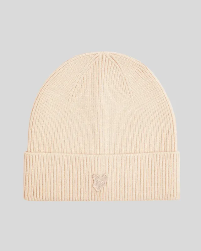 Tonal Eagle Beanie sold by Lyle & Scott
