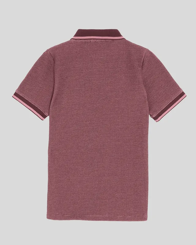 Two Tone Waffle Polo Shirt sold by Lyle & Scott product image thumbnail 2