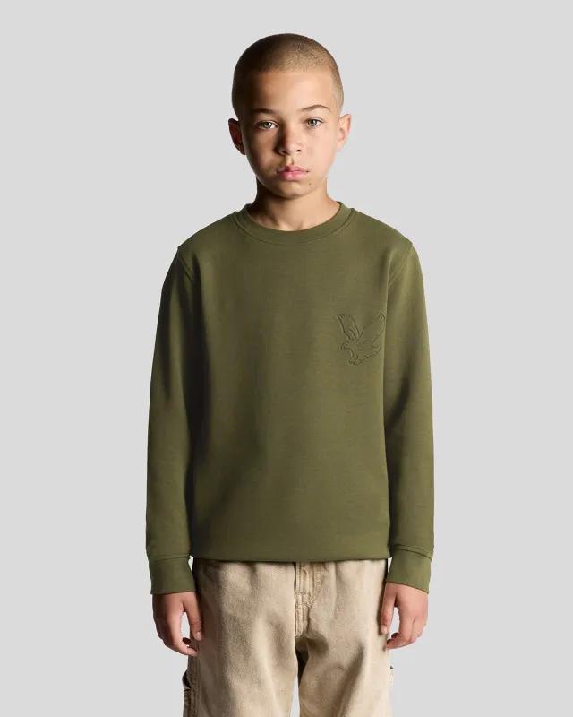 Embossed Eagle Crew Neck Sweatshirt sold by Lyle & Scott