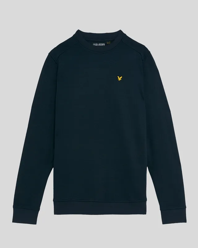 Brushback Fleece Crew Neck Sweatshirt sold by Lyle & Scott