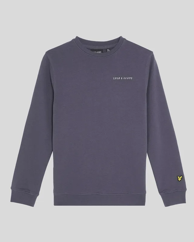 Script Crew Neck Sweatshirt sold by Lyle & Scott