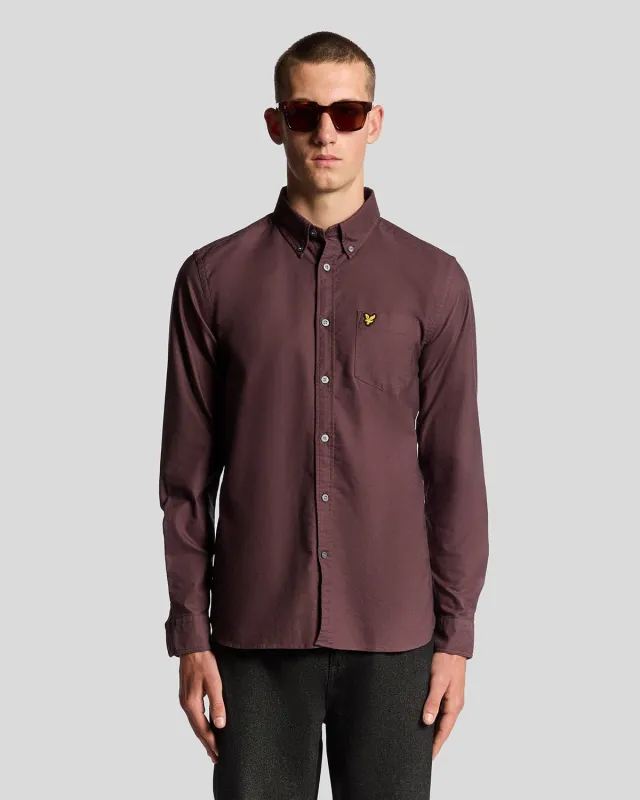 Cotton Button Down Oxford Shirt sold by Lyle & Scott