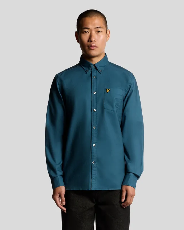Cotton Button Down Oxford Shirt sold by Lyle & Scott