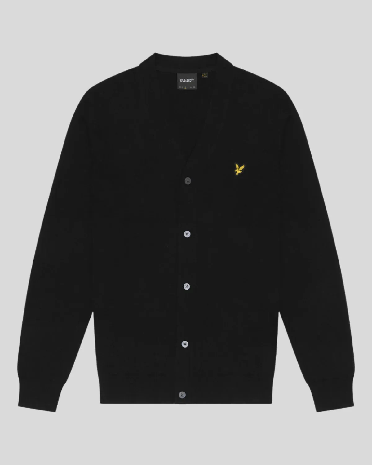 Cotton Merino V Neck Cardigan sold by Lyle & Scott