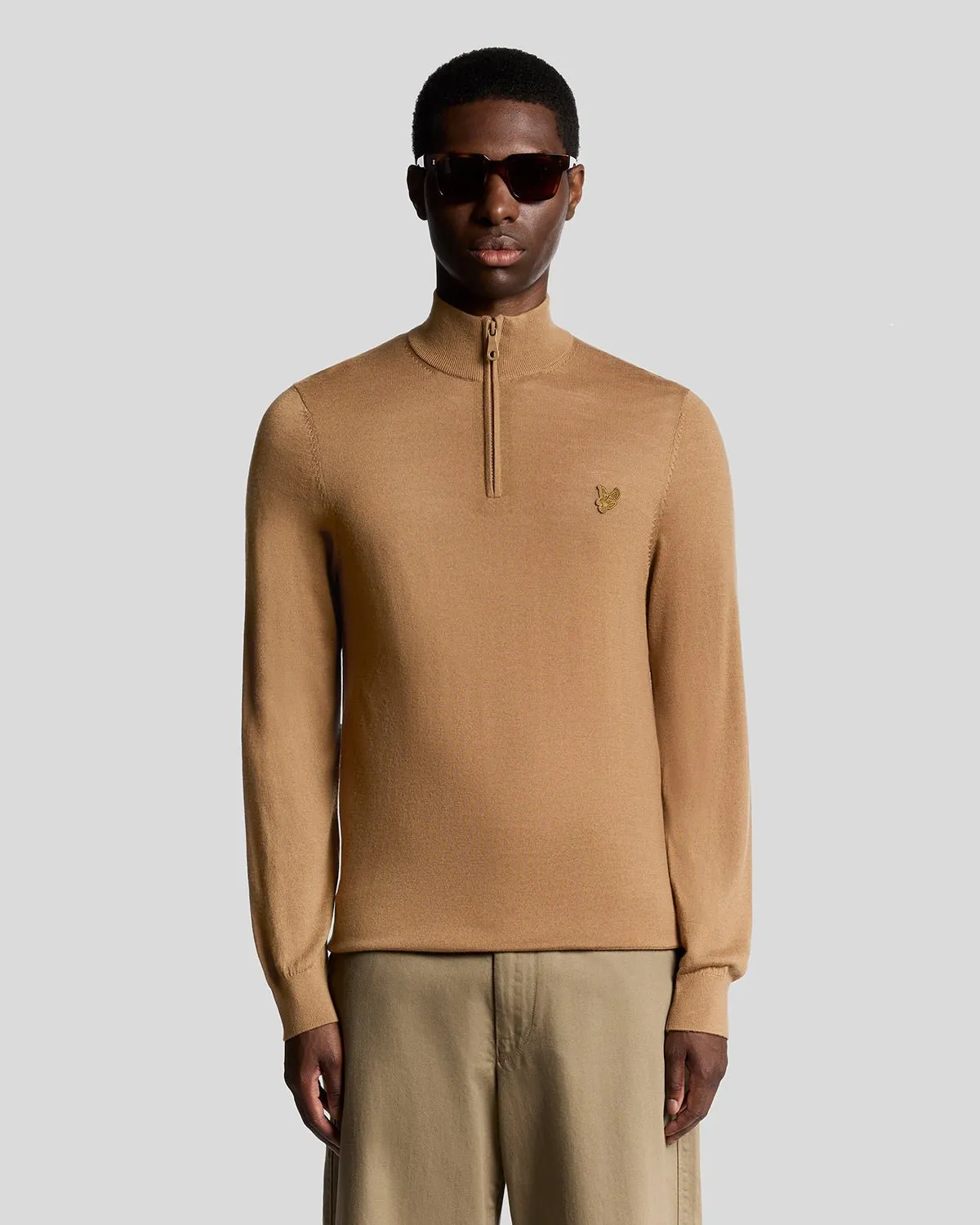 Merino Wool 1/4 Zip Jumper sold by Lyle & Scott