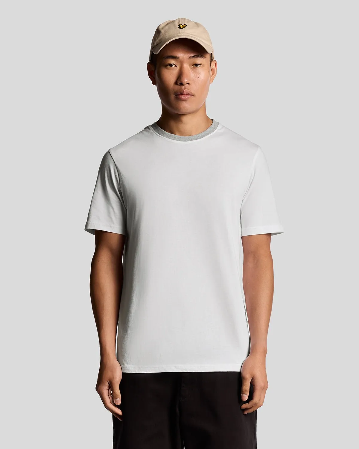 Half Raglan Cotton T-Shirt sold by Lyle & Scott