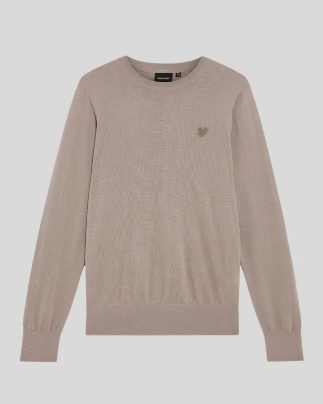 Merino Wool Crew Neck Jumper sold by Lyle & Scott