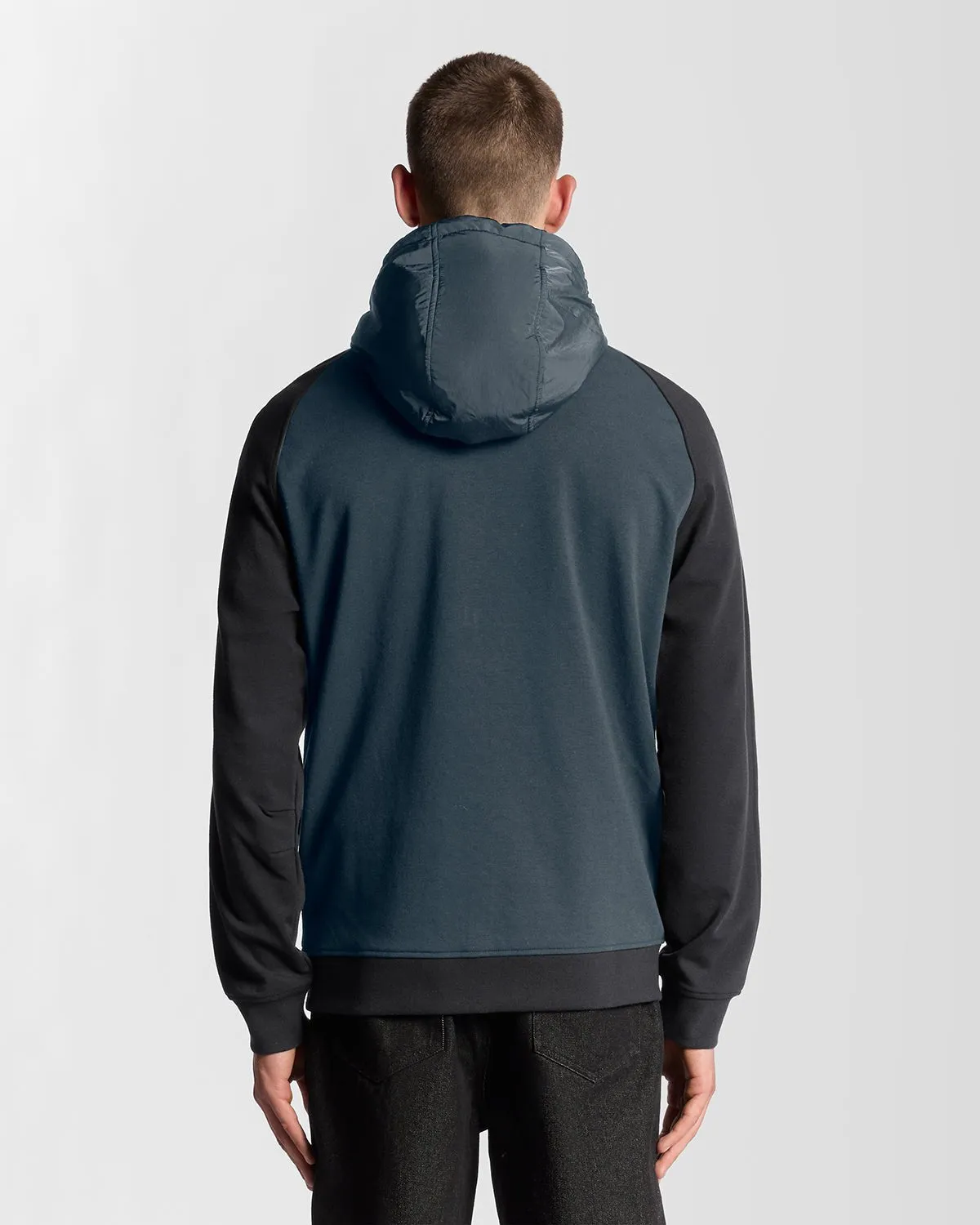 Half Raglan Sleeve Panneled Hoodie sold by Lyle & Scott product image thumbnail 4