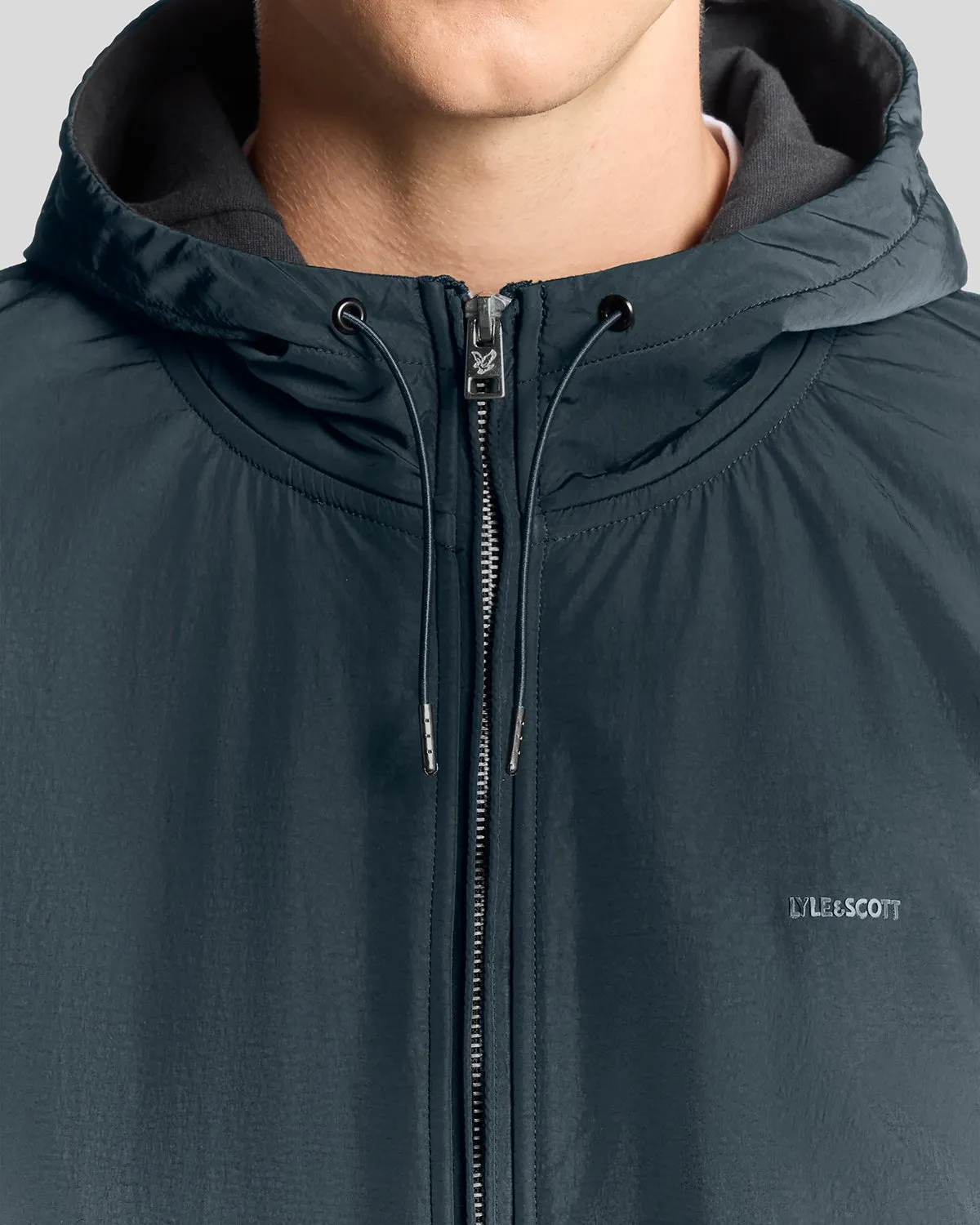 Half Raglan Sleeve Panneled Hoodie sold by Lyle & Scott product image thumbnail 3