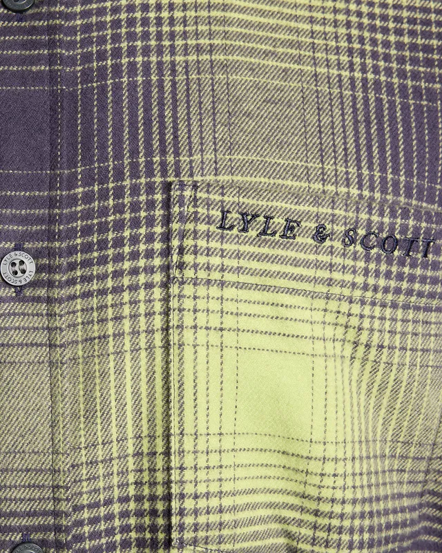 Ombre Check Flannel Shirt sold by Lyle & Scott product image thumbnail 5