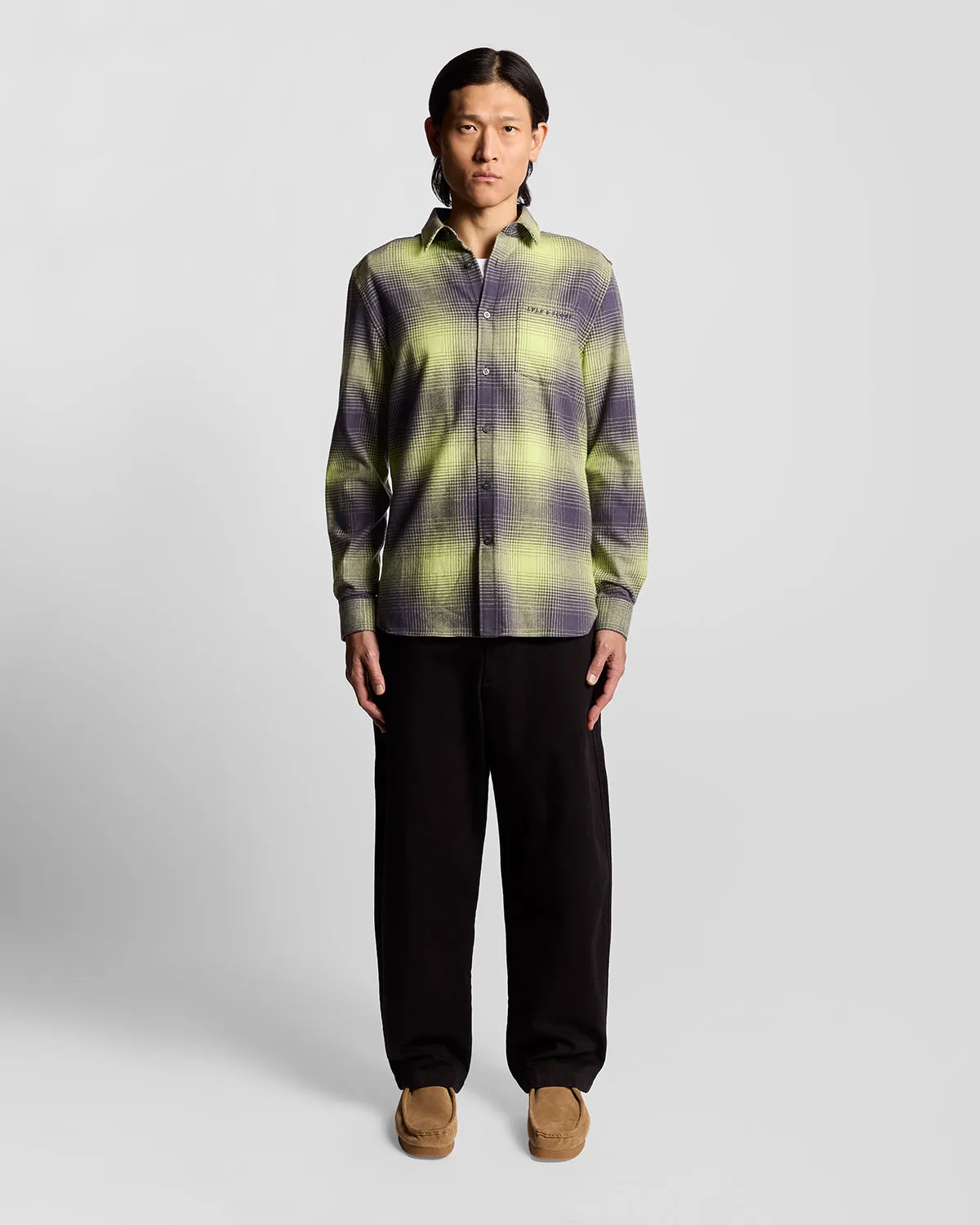 Ombre Check Flannel Shirt sold by Lyle & Scott product image thumbnail 2