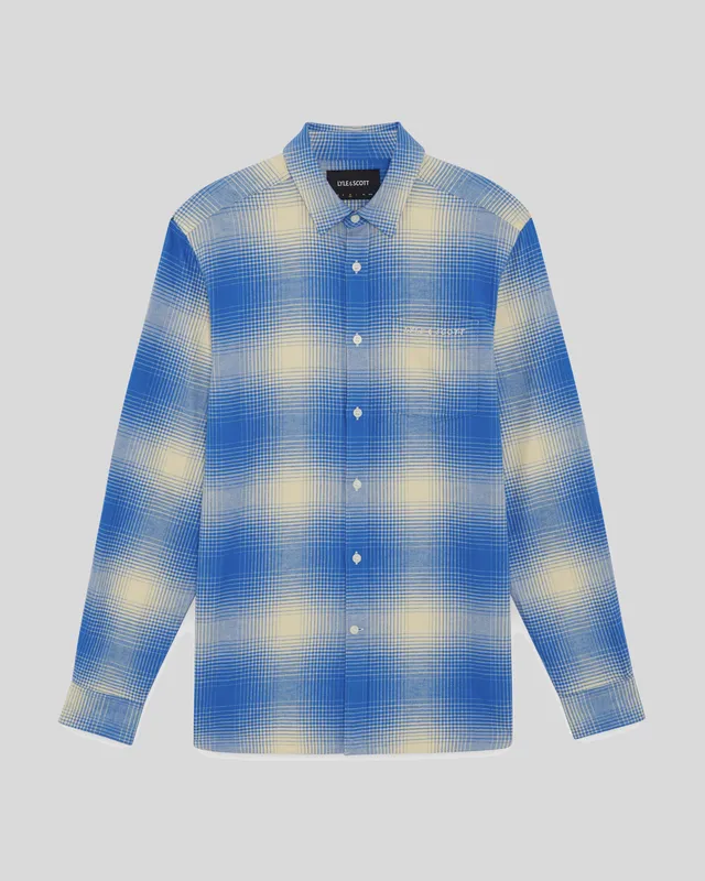 Ombre Check Flannel Shirt sold by Lyle & Scott product image thumbnail 5