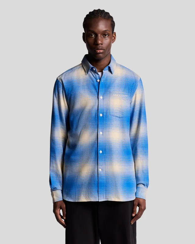 Ombre Check Flannel Shirt sold by Lyle & Scott