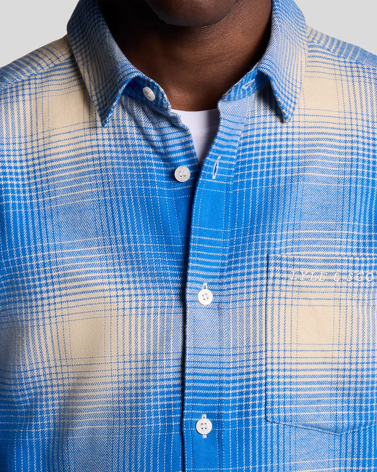 Ombre Check Flannel Shirt sold by Lyle & Scott product image thumbnail 3
