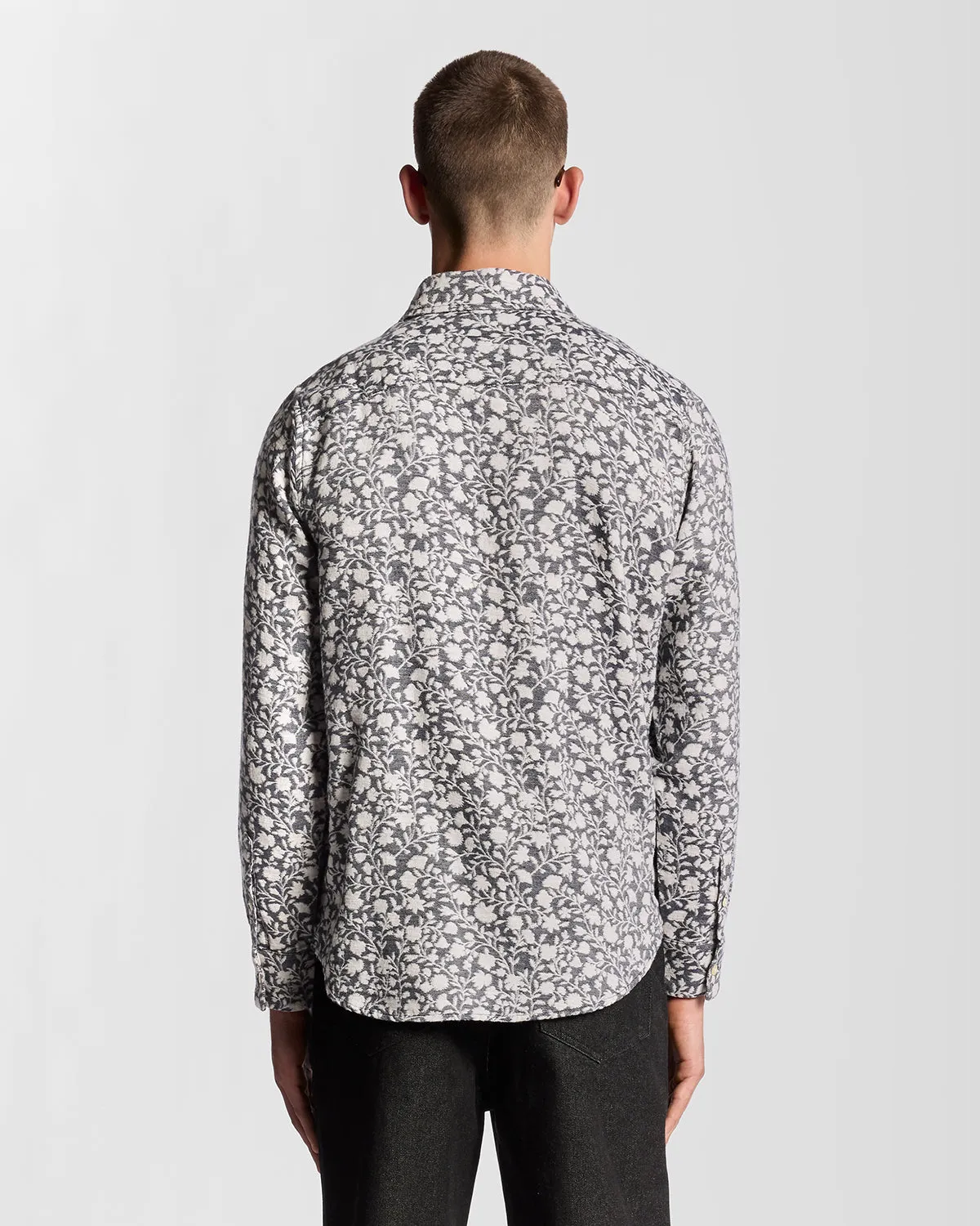 Viscose Blend Floral Jacquard Shirt sold by Lyle & Scott product image thumbnail 4