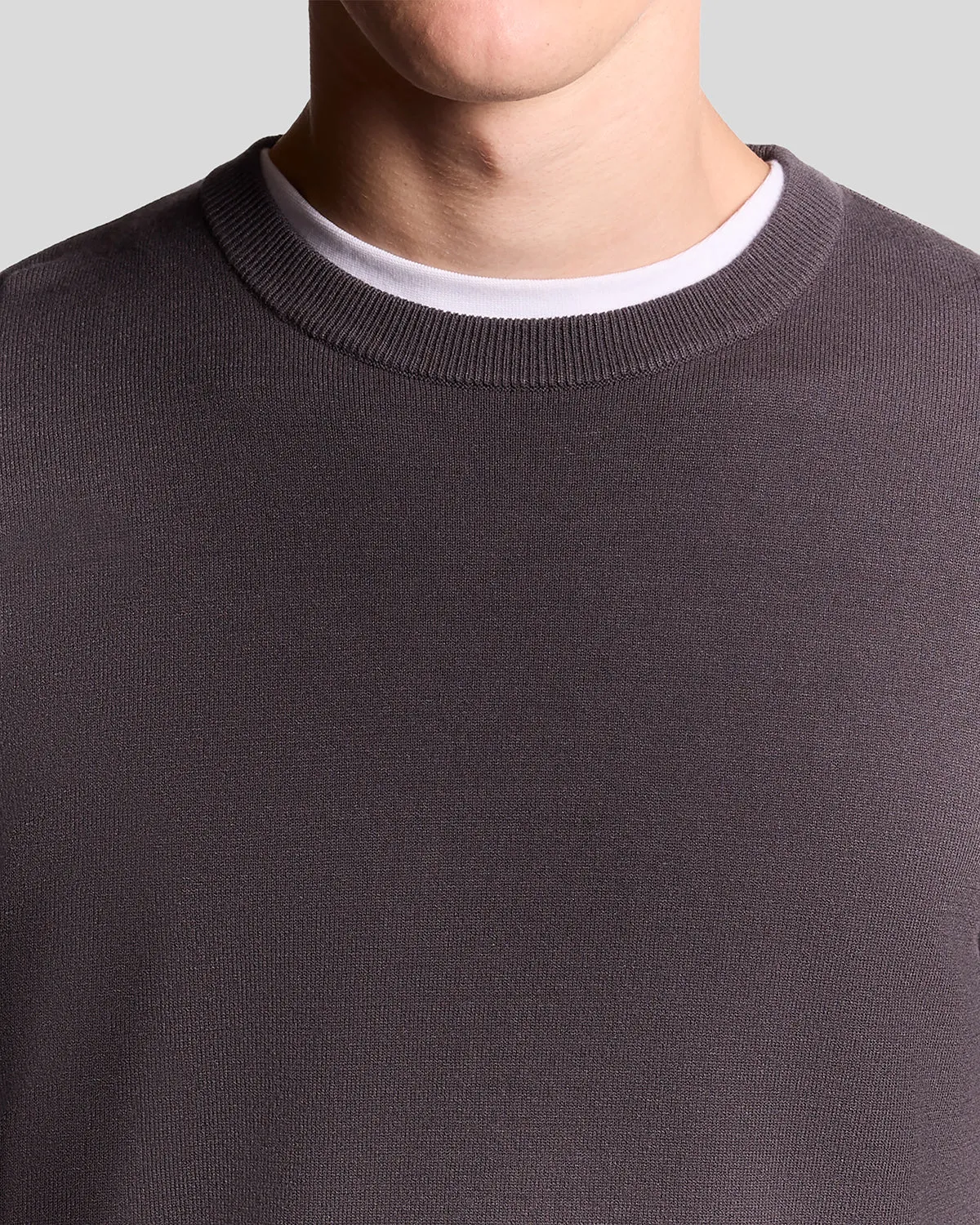Mesh Logo Crew Neck Jumper sold by Lyle & Scott product image thumbnail 3