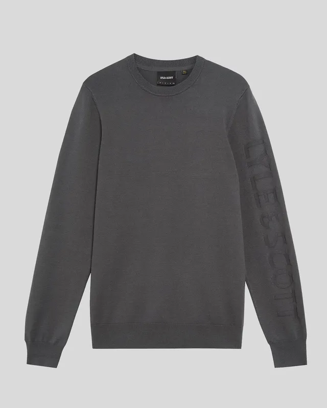 Mesh Logo Crew Neck Jumper sold by Lyle & Scott product image thumbnail 5