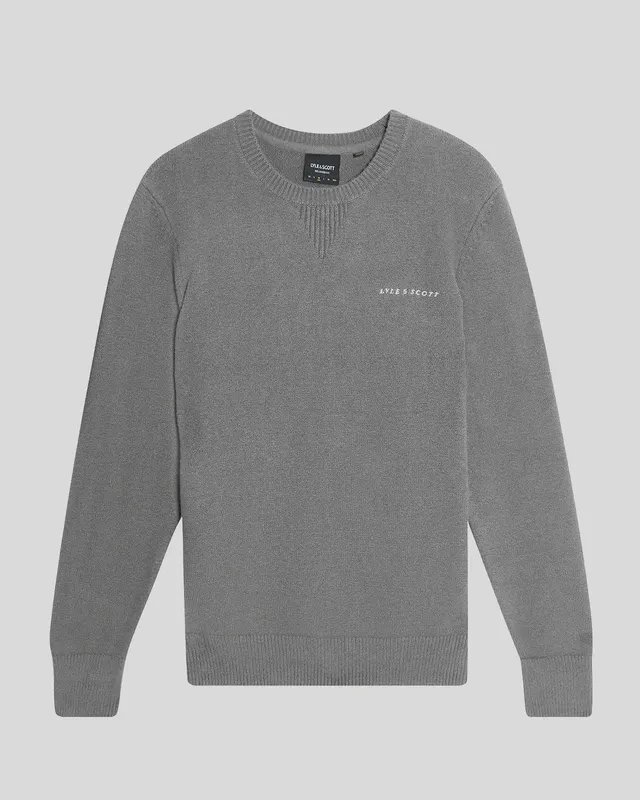 Knitted Script Crew Neck Jumper sold by Lyle & Scott product image thumbnail 5