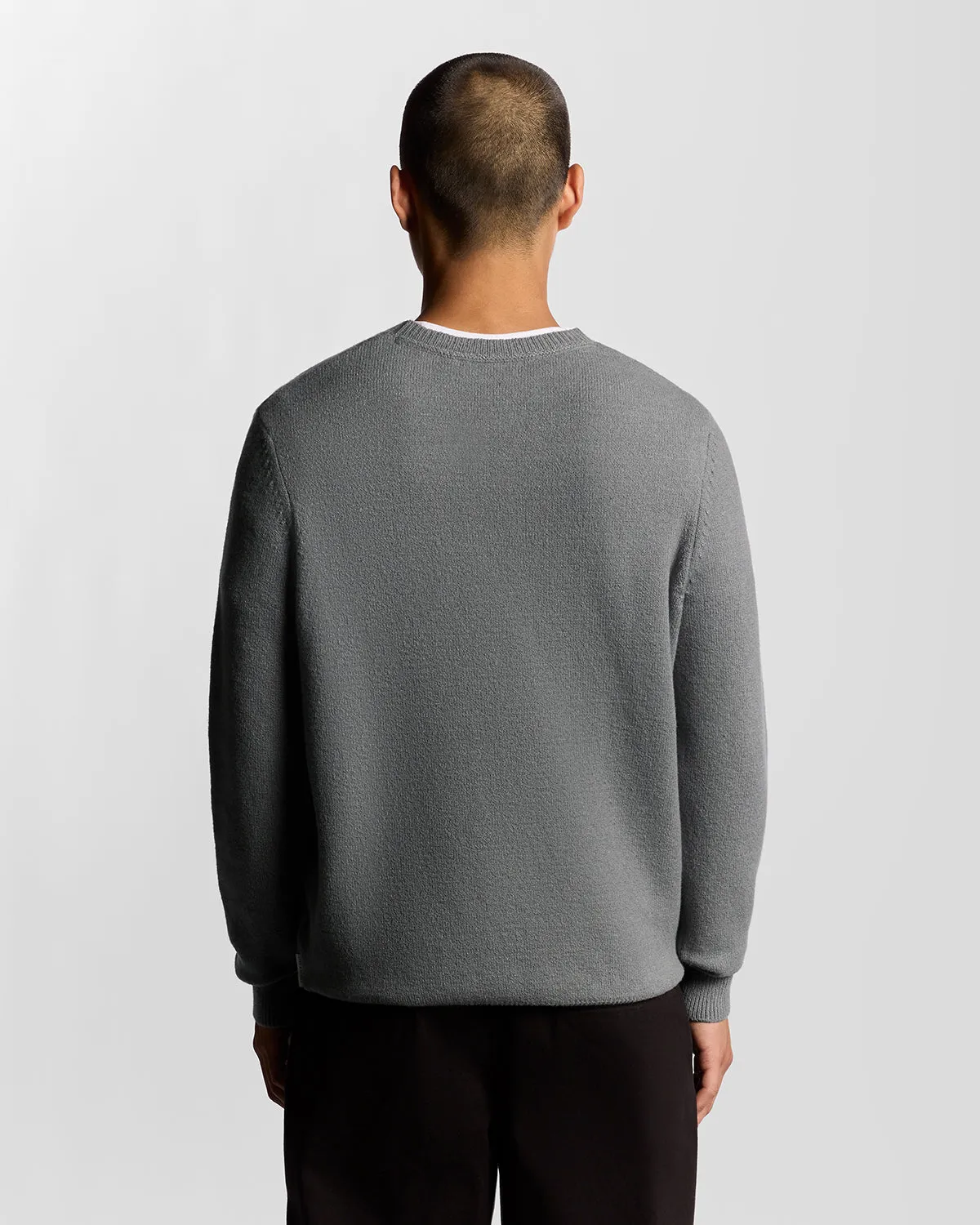 Knitted Script Crew Neck Jumper sold by Lyle & Scott product image thumbnail 4