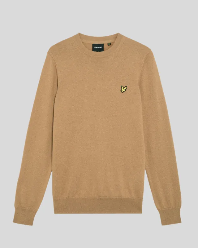 Cotton Merino Crew Neck Jumper sold by Lyle & Scott